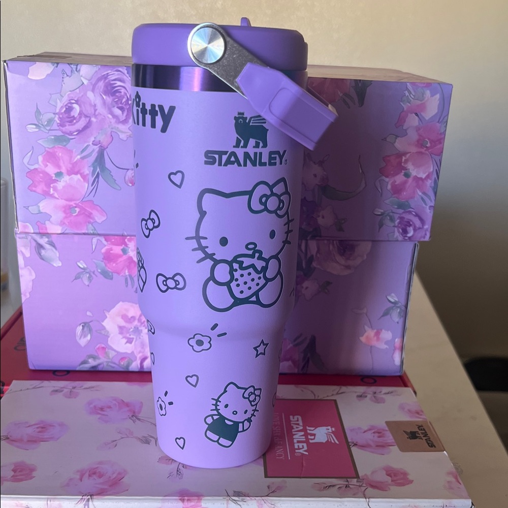 Stanley Lavender Hello Kitty Tumbler